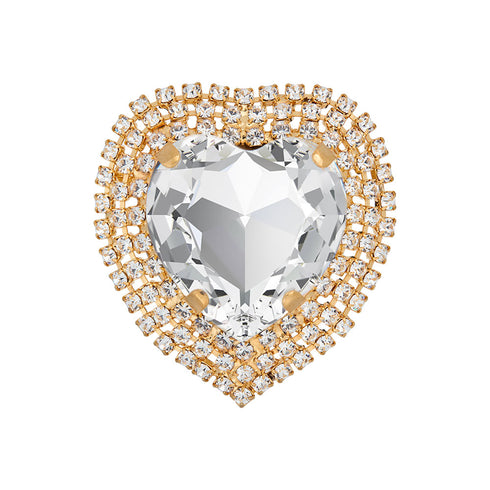 Брошь "Kristāla Sirds" с кристаллами Swarovski™